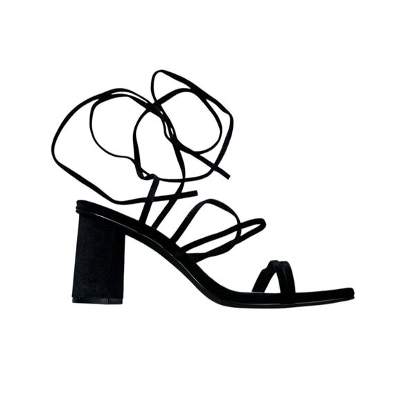 Women's Altar'd State Black Platform Sandals Heel Shoes 10 Block Strappy - Picture 2 of 11